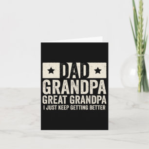 Dad Grandpa Great Grandpa Father&#; s Day Shirt Fr Card