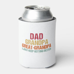 Dad Grandpa Great Grandpa Fathers Day Can Cooler