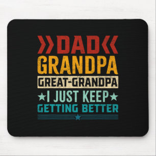 Dad Grandpa Great Grandpa Fathers Day Mouse Mat