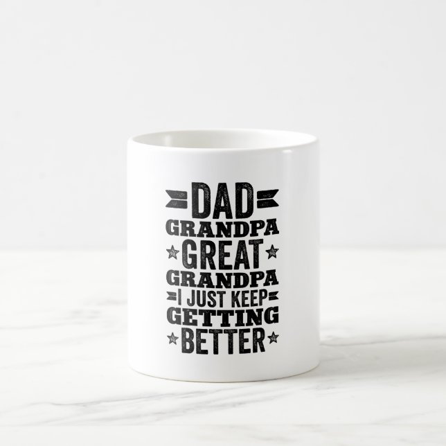 Dad Grandpa Great Grandpa Funny Grandparent Coffee Mug (Center)