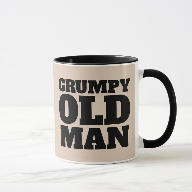 DAD GRANDPA GRUMPY OLD MAN COFFEE MUG (Right)