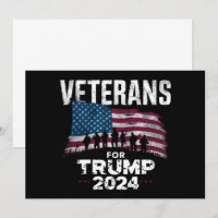 Dad Grandpa Veterans For Trump 2024 American Flag 