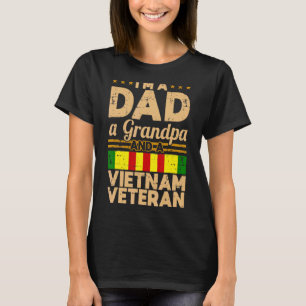 Dad Grandpa Vietnam Veteran Vintage Father's Day T-Shirt