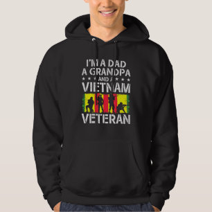 Dad Grandpa Vietnam Veteran Vintage Mens Hoodie