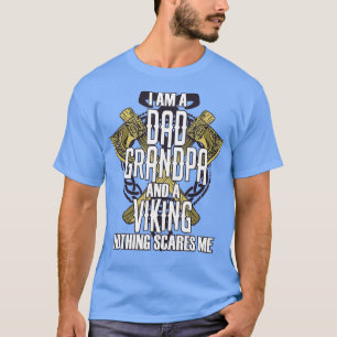 Dad Grandpa Viking Warrior Norse Mythology Valhall T-Shirt