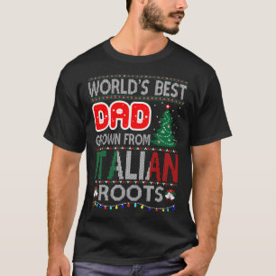 Dad Grown Italian Roots Christmas Ugly Sweater