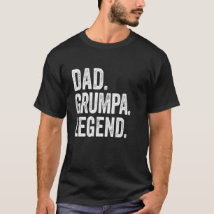 Dad Grumpa Legend - Vintage Distressed Bold Grumpa T-Shirt