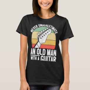 Dad Guitar Player Grandpa Guitarist Old Man Guitar T-Shirt