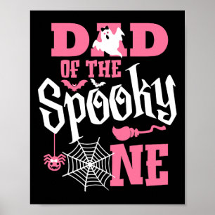 Dad Halloween 1st Birthday Matching Family Spooky  Poster