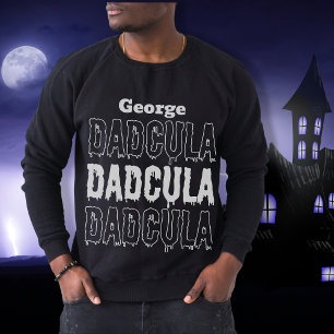 Dad Halloween Dadcula fall spooky dark Sweatshirt