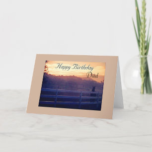 DAD-HAPPY BIRTHDAY=HORSE LOVER'S BIRTHDAY CARD