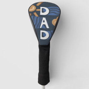 Dad - Happy Father's Day Navy Blue Golf Head Cover