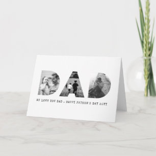DAD Happy Fathers Day Photo Card