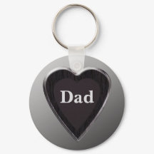 Dad Heart Keychain