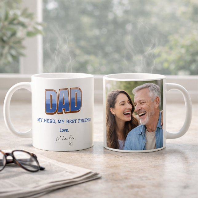 Dad Hero Best Friend Photo Mug (Creator Uploaded)
