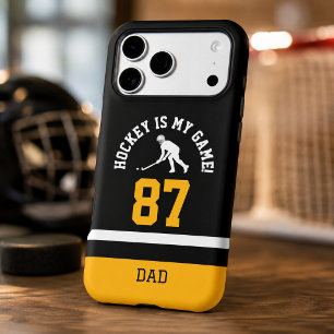 Dad Hockey Jersey Number Phone Case
