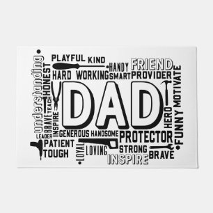 Dad home doormat house greeting porch door