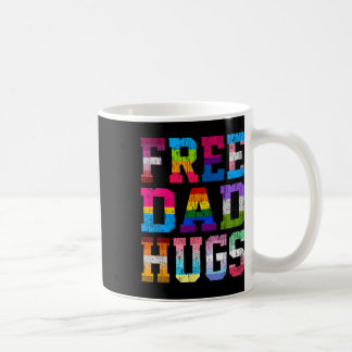 Dad Hugs For Pride Month Lgbt Fathers Day Coffee Mug
