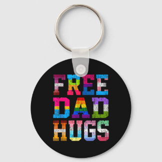 Dad Hugs For Pride Month Lgbt Fathers Day Key Ring