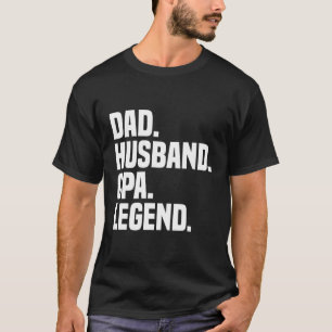 Dad Husband Cpa Legend Certified Public Accountant T-Shirt