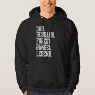 Dad Husband Forest Ranger Legend Hoodie