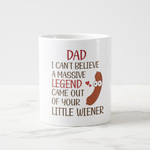 dad i can't believe a massive legend came - dad large coffee mug