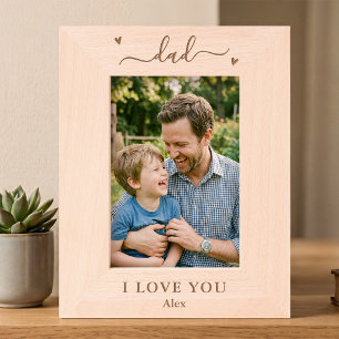 Dad I Love You Custom Photo Frame Father's Day