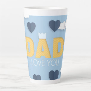 Dad I love you, father's day gift Latte Mug