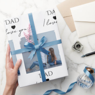 Dad, I Love You"  — For Father's Day -  Wrapping Paper