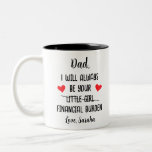 Dad I Will Always Be Your Financial Burden, Funny Two-Tone Coffee Mug<br><div class="desc">This charming Father's Day gift is the perfect way to show your dad how much you care. The Funny Father Mug Gift from Daughter is a delightful combination of humour and sentimentality. The Mug is adorned with a humourous quote, "Dad, I Will Always Be Your Financial Burden". This thoughtful gift...</div>