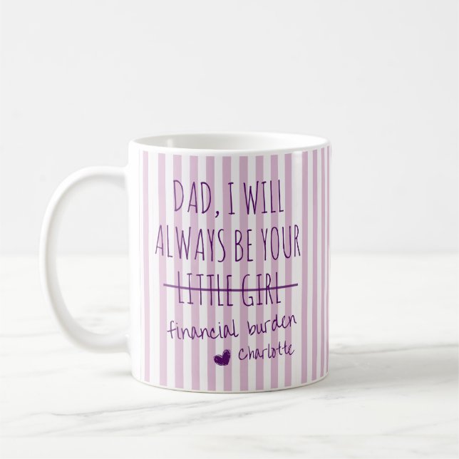 Dad, I will always be your financial burden Mug (Left)