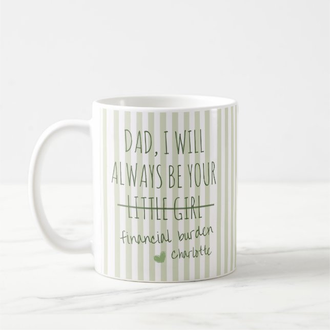 Dad, I will always be your financial burden Mug (Left)