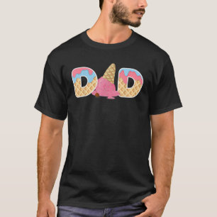 Dad Ice cream Funny First Birthday Ice cream T-Shirt