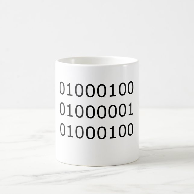 Dad in Binary Coffee Mug (Center)