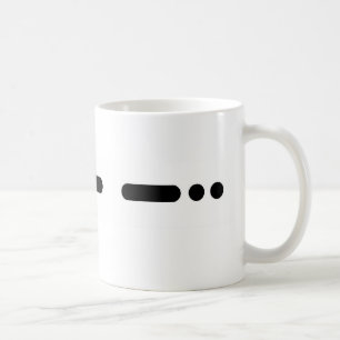 "DAD" in Morse Code Mug by Brownielocks