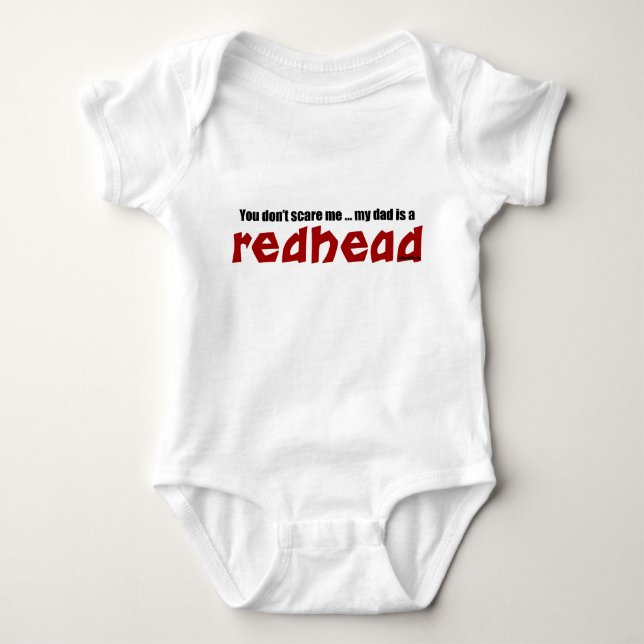 Dad is a Redhead Baby Bodysuit (Front)