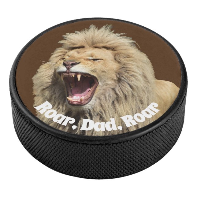 Dad is King Father’s Day Party Hockey Puck (3/4)