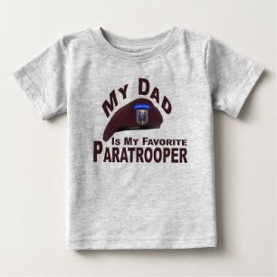 Dad is My Favourite 82nd Airborne Paratrooper Baby T-Shirt