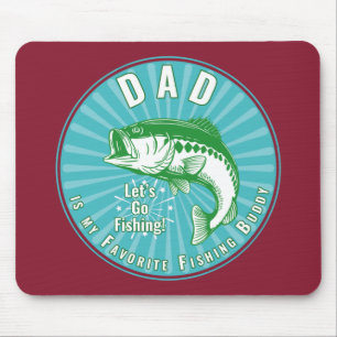 Dad Is My Favourite Fishing Buddy Mouse Mat