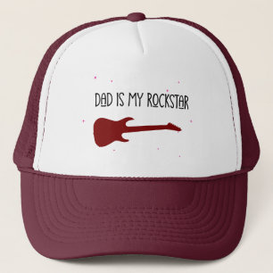 Dad is my rockstar trucker hat