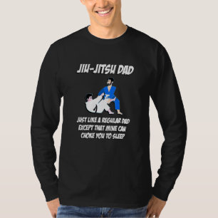 Dad Jiu-Jitsu Choke You To Sleep Karate Design T-Shirt