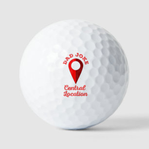 Dad Joke Central Location Golf Balls