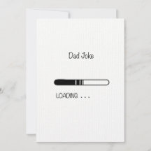 Dad joke Customisable Flat Card 