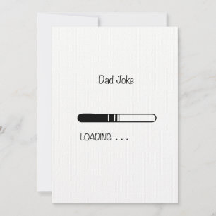 Dad joke Customisable Flat Card 