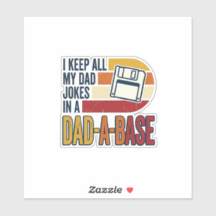 Dad Joke Dad-A-Base Retro Funny Father Vector Desi