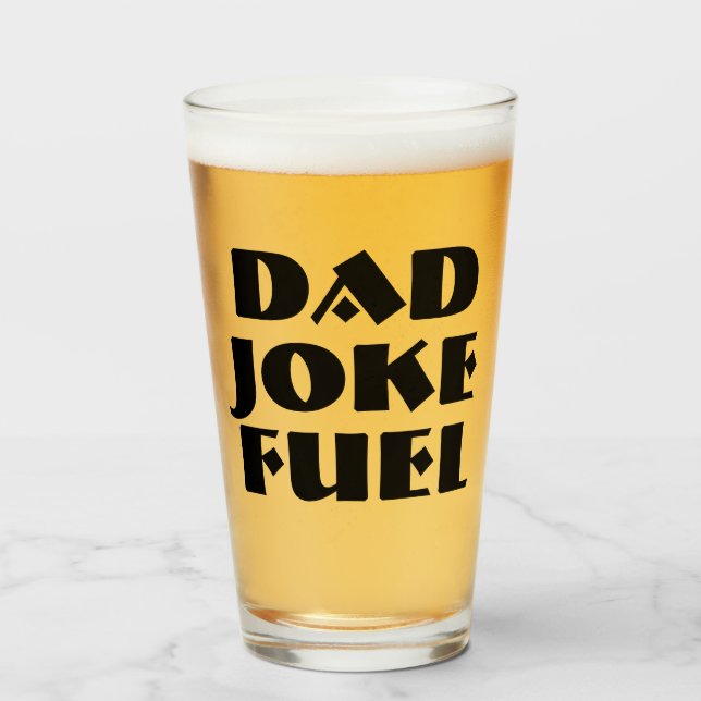 Dad Joke Fuel – Heavy Humour Edition Glass (Front Filled)