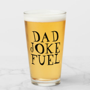Dad Joke Fuel – Playful Bold Gift for Father Glass