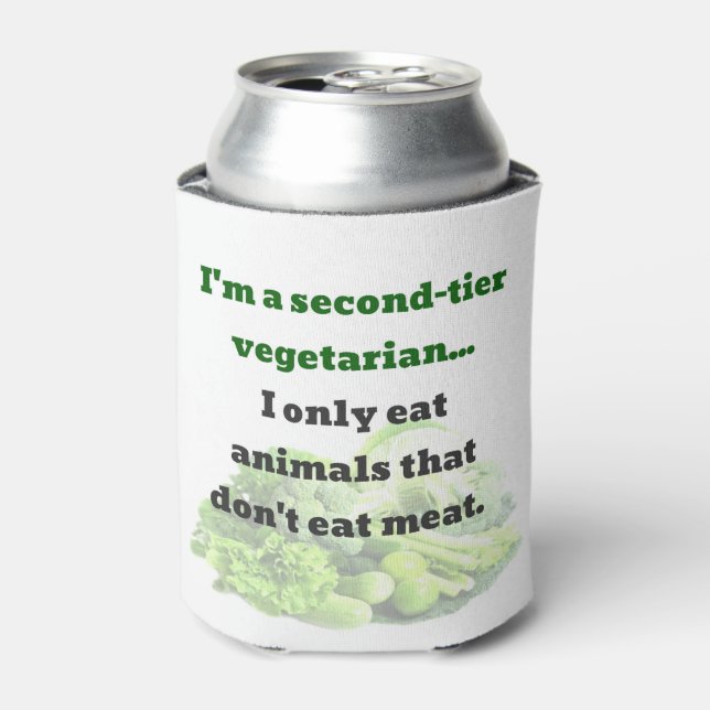 DAD JOKE: I'm a second-tier Vegetarian, I only Can Cooler (Can Front)