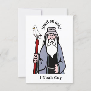 Dad joke note card “Need an ark?  I know a guy” 
