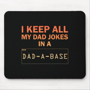 Dad Jokes Design For Men Dad Database Dad Joke Lov Mouse Mat